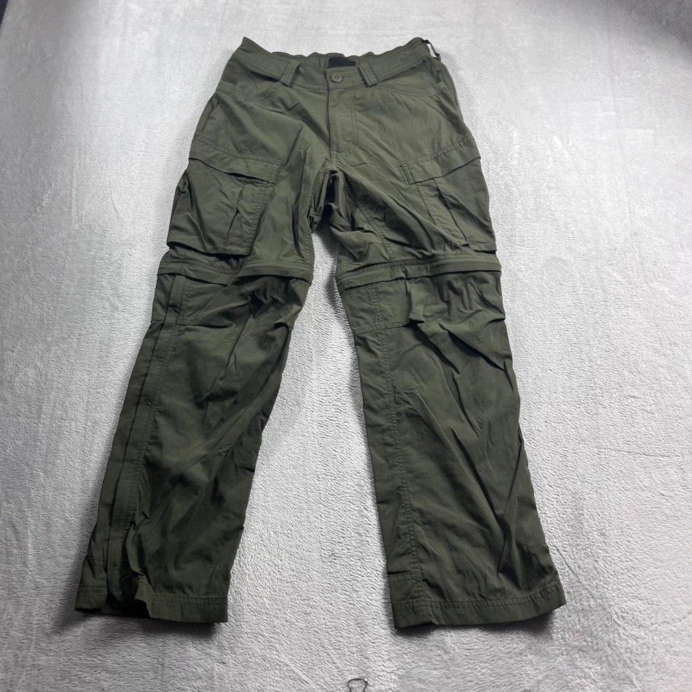 REI Co-op Sahara Convertible Cargo Pants Mens 28x28 Olive Green Hiking Outdoor
